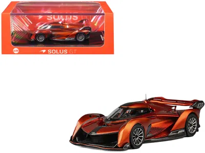 Cm Models Mclaren Solus Gt Orange Metallic 1/64 Diecast Model Car By Cm Model In Red