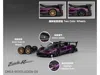 Cm Models Pagani Zonda Revolucion Purple Metallic And Carbon With Extra Wheels 1/64 Diecast Model Car By Cm Mo
