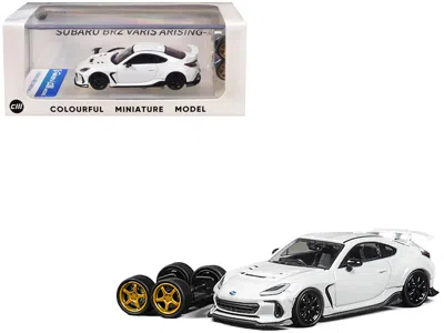 Cm Models Subaru Brz "varis Arising-1" Rhd (right Hand Drive) White With Extra Wheels 1/64 Diecast Model Car B