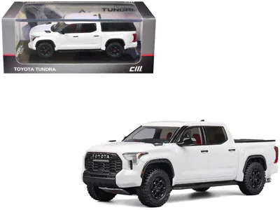 Cm Models Toyota Tundra Pickup Truck White 1/64 Diecast Model Car By Cm Model