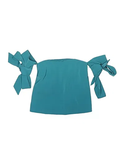 Pre-owned C/meo Collective 3/4 Sleeve Blouse In Blue