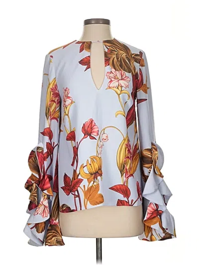 Pre-owned C/meo Collective 3/4 Sleeve Blouse In Purple