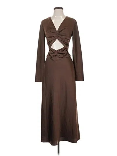Pre-owned C/meo Collective Casual Dress In Brown