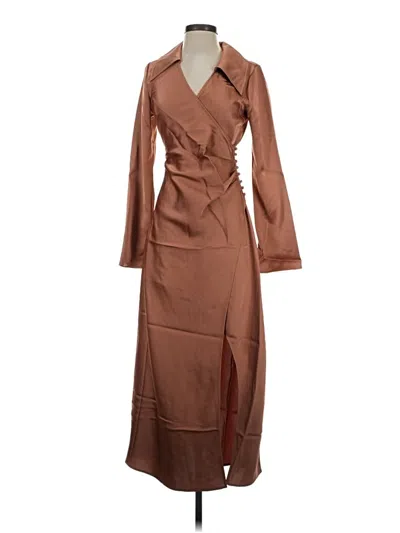 Pre-owned C/meo Collective Cocktail Dress In Brown