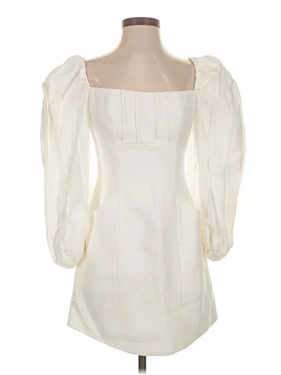 Pre-owned C/meo Collective Cocktail Dress In Ivory