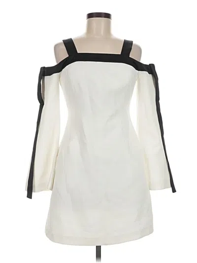 Pre-owned C/meo Collective Cocktail Dress In Ivory