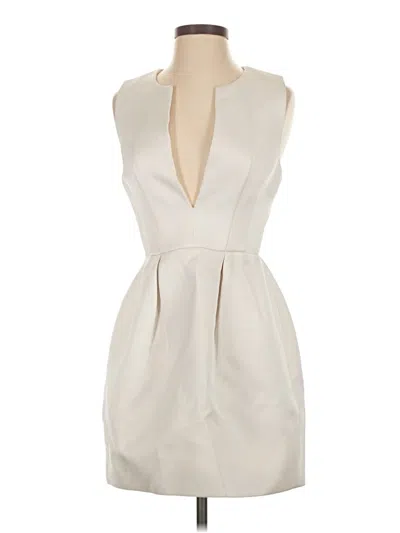 Pre-owned C/meo Collective Cocktail Dress In White