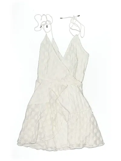 Pre-owned C/meo Collective Cocktail Dress In White