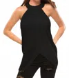 C/meo Collective Liquid Love Top In Black In Black