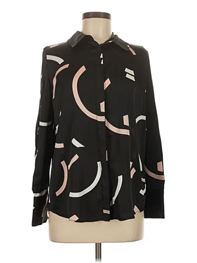 Pre-owned C/meo Collective Long Sleeve Blouse In Black