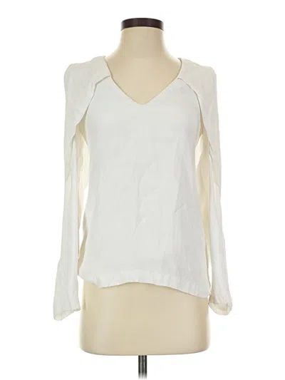 Pre-owned C/meo Collective Long Sleeve Blouse In Ivory