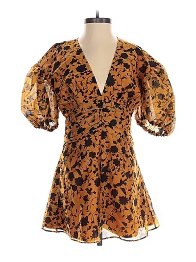 Pre-owned C/meo Collective Romper In Gold