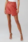 C/meo Collective Under Control Pu Skirt In Paprika In Red