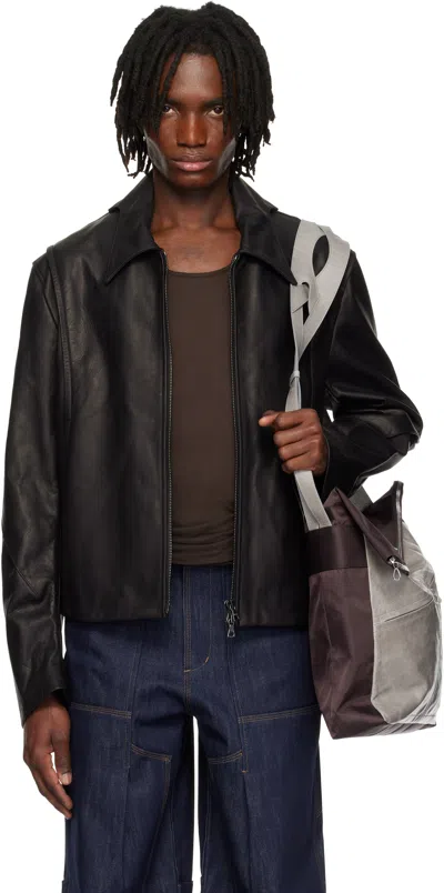 Cmmawear Black Batwing Leather Jacket