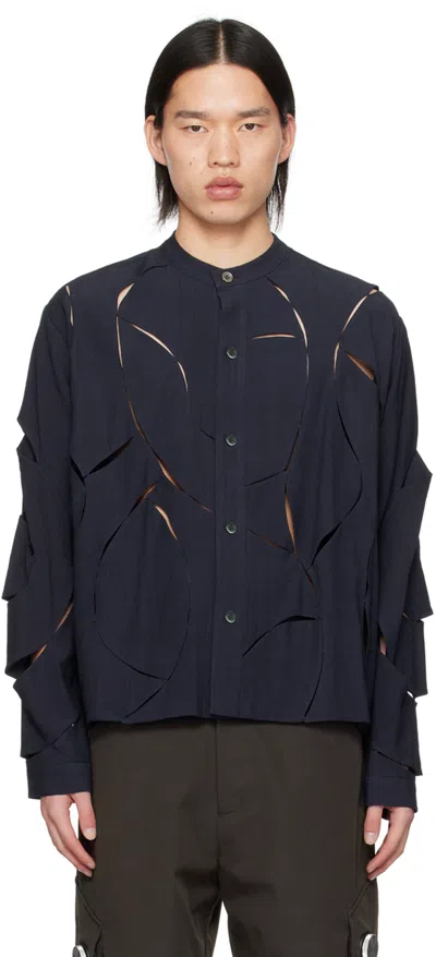Cmmawear Navy Kintsugi Shirt