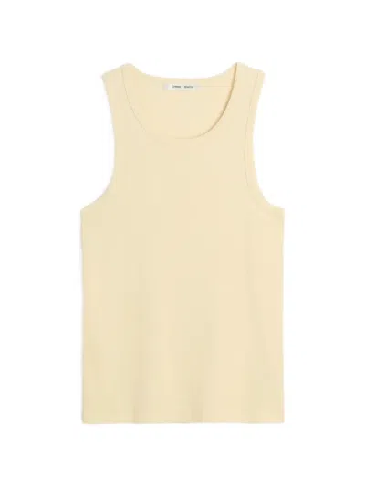 Cmmn Swdn Arturo Ribbed Cotton Tank Top In Neutral