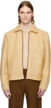 Cmmn Swdn Beige Shelby Raffia Jacket In Natural