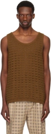 CMMN SWDN BROWN CRAY TANK TOP
