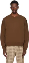 Cmmn Swdn Brown Trek Sweatshirt In Brown