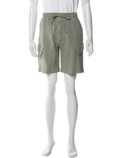 Pre-owned Cmmn Swdn Jogger Shorts In Green