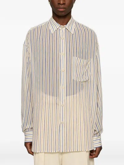 Cmmn Swdn Kai Striped Shirt In Neutral