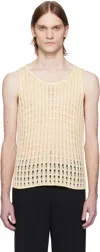 Cmmn Swdn Off-white Davit Tank Top In Ecru