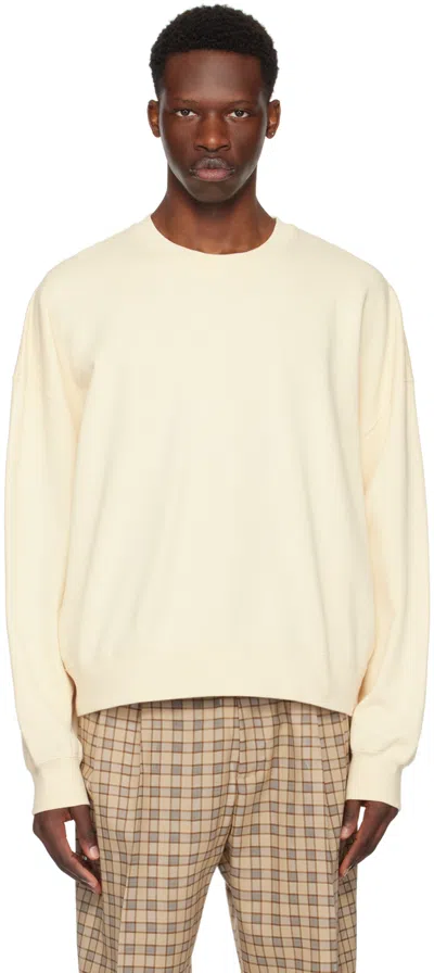 Cmmn Swdn Off-white Trek Sweatshirt In Cream