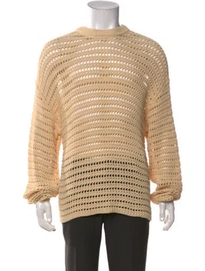 Pre-owned Cmmn Swdn Patterned Crew Neck Pullover W/ Tags In Neutrals