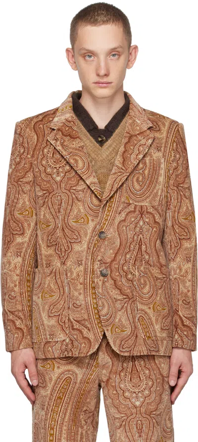 Cmmn Swdn Pink Floyd Blazer In Pink Paisley