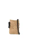 Cmmn Swdn Raffia Messenger Bag In Neutrals