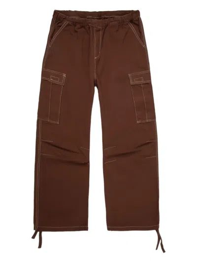 Cmmn Swdn Brown Sasha Cargo Pants In Washed Brown