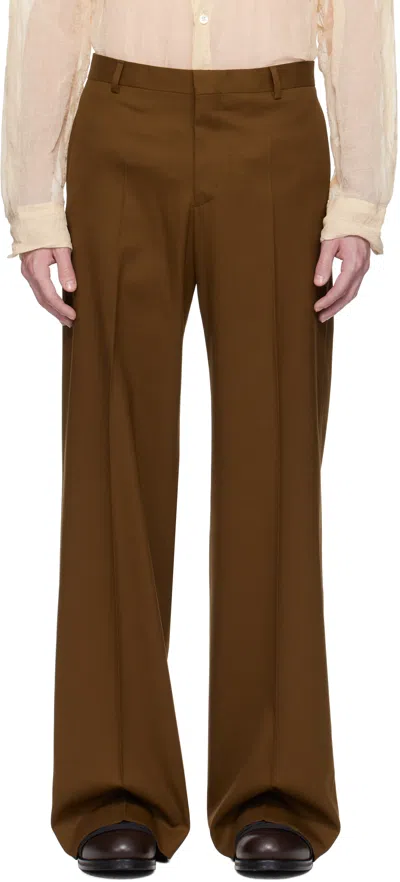 Cmmn Swdn Ssense Exclusive Brown Otto Wide Leg Trousers