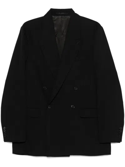 Cmmn Swdn Vigar Double Breast Blazer In Black