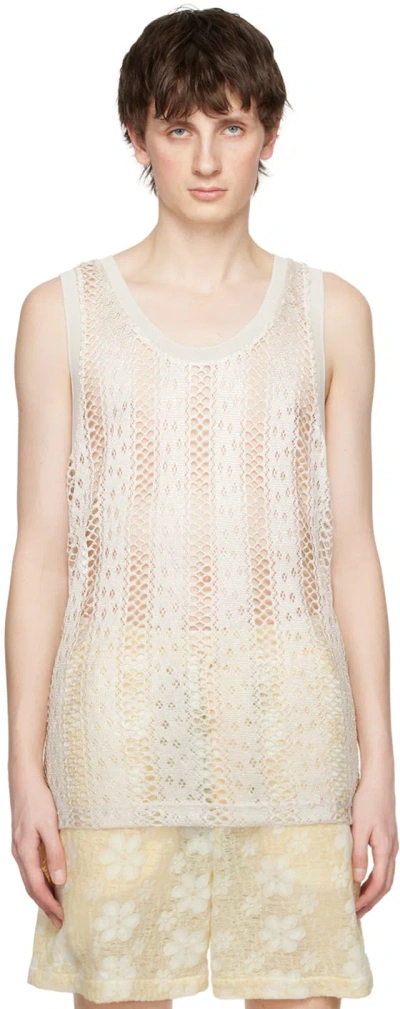 Cmmn Swdn White Scoop Neck Tank Top