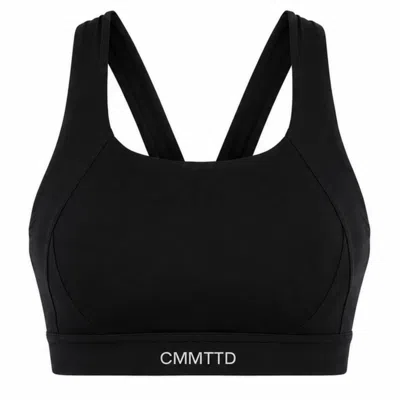 Cmmttd Women's Black Core Contour Bra - Ink
