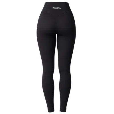 Cmmttd Women's Black Core Contour Legging - Ink