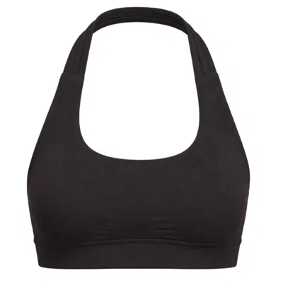 Cmmttd Women's Black Seamless Sculpt Bra - Ink