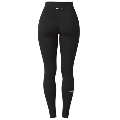 Cmmttd Women's Black Seamless Sculpt Legging - Ink