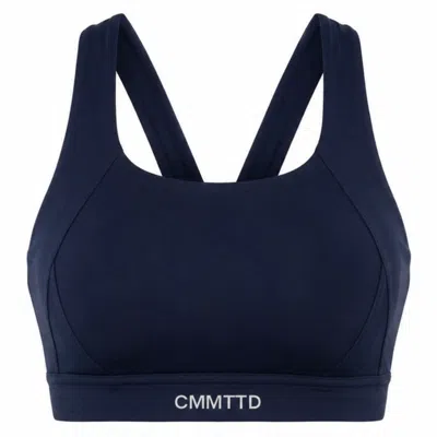 Cmmttd Women's Blue Core Contour Bra - Midnight