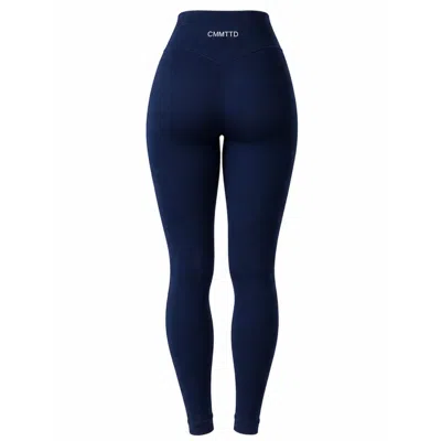 Cmmttd Women's Blue Core Contour Legging - Midnight