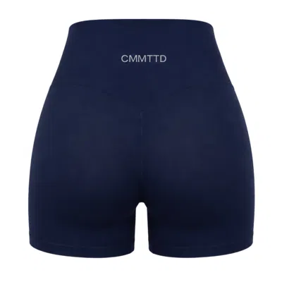 Cmmttd Women's Blue Core Contour Short - Midnight