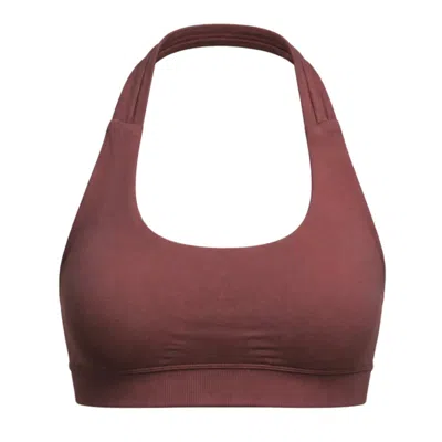 Cmmttd Women's Brown Seamless Sculpt Bra - Chestnut