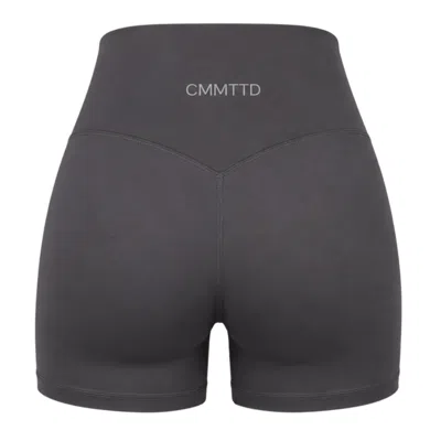 Cmmttd Women's Grey Core Contour Short - Storm In Gray