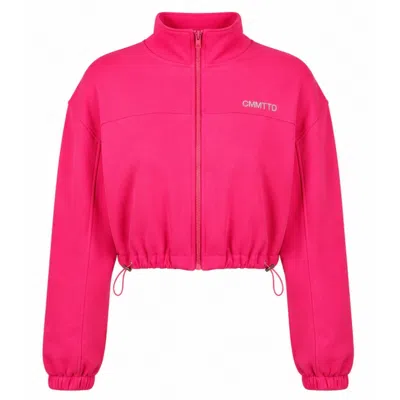 Cmmttd Women's Pink Nude Enhance Adjustable Jacket - Blossom