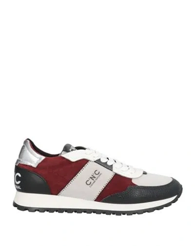 C'n'c' Costume National Man Sneakers Brick Size 9 Leather In Red