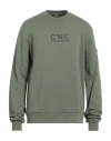 C'n'c' Costume National Man Sweatshirt Military Green Size Xxl Cotton In Green