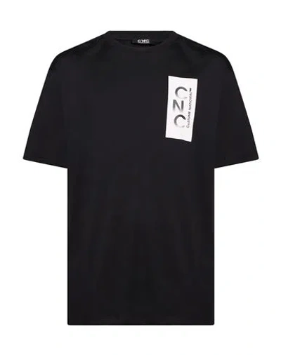 C'n'c' Costume National Man T-shirt Black Size 3xl Cotton
