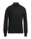 C'n'c' Costume National Man Turtleneck Black Size Xl Virgin Wool, Acrylic In Black