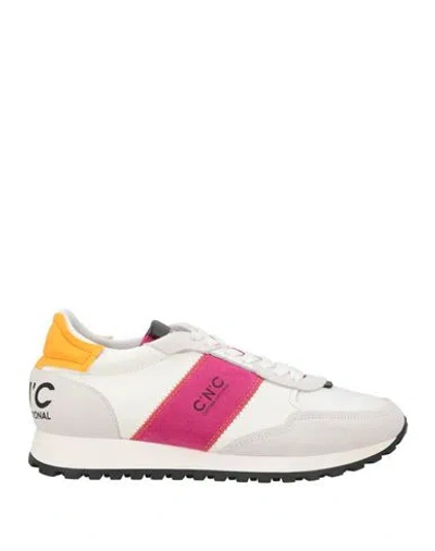 C'n'c' Costume National Woman Sneakers White Size 10 Leather In Multi