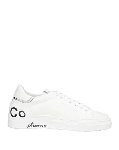 C'n'c' Costume National Woman Sneakers White Size 8 Leather